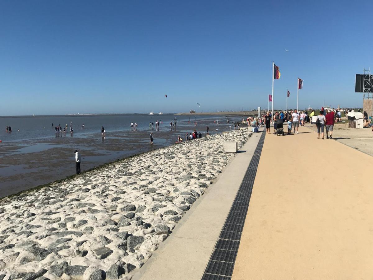 Ferienhaus Sieglinde Mit Deichblick Emden Zewnętrze zdjęcie
